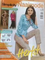 Simplicity herfst naaimode nr. 6 / 2012 , maat 34-54, Hobby en Vrije tijd, Kledingpatronen, Verzenden, Zo goed als nieuw, Vrouw