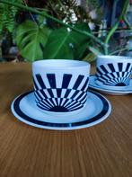 Drie vintage kop en schotels, Antiek en Kunst, Antiek | Servies los, Ophalen of Verzenden