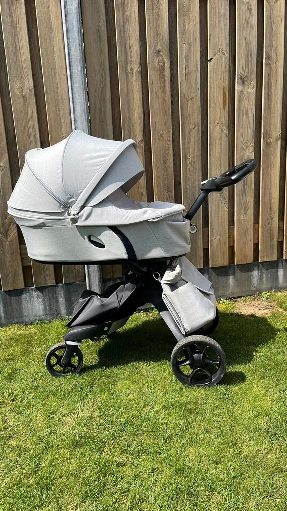 Stokke Xplory V6 zwart leer, Kinderen en Baby's, Kinderwagens en Combinaties, Overige merken, Ophalen of Verzenden