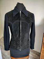 Vintage vest/jasje. Leer patchwork, Kleding | Dames, Ophalen of Verzenden