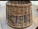 Riviera Maison rotan lampenkap Ø30  Ø40 cm – rattan stijl, Ophalen, Zo goed als nieuw, Rond, 25 tot 50 cm