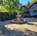 Fontein leeuwkoppen  met rand, Tuin en Terras, Ophalen of Verzenden, Nieuw, Beton, Fontein