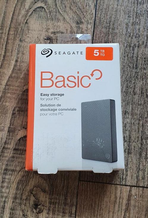 Seagate Basic 5TB HDD USB 2,5", Computers en Software, Harde schijven, Zo goed als nieuw, Desktop, Extern, USB, Ophalen of Verzenden