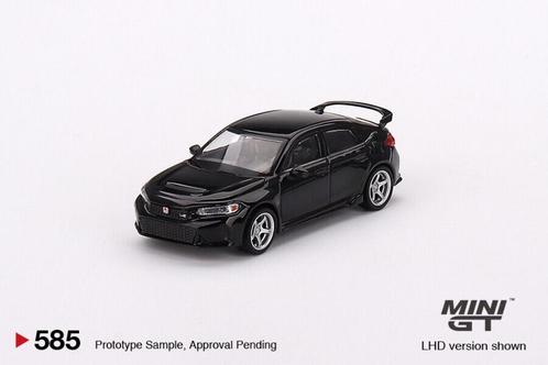 Honda Civic Type R van Mini GT 1/64 nr. 585 black, Hobby en Vrije tijd, Modelauto's | Overige schalen, Nieuw, Auto, Ophalen of Verzenden