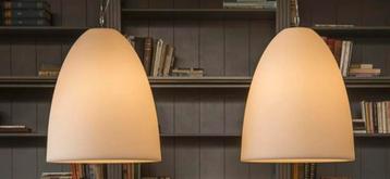 3x Formadri hanglamp bell dome kayra-calice 50 kunststof wit beschikbaar voor biedingen