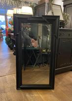 Vintage spiegel, oude wandspiegel klassiek model zwart VdlM, 100 tot 150 cm, Ophalen of Verzenden, Zo goed als nieuw, 50 tot 75 cm