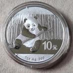 1 oz silver Chinese Panda munt uit 2014 China, Ophalen of Verzenden, Zilver