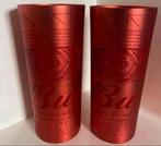 2 Bud bier bekers/cups van aluminium. Hoogte 15,5 cm., Ophalen of Verzenden, Zo goed als nieuw, Glas of Glazen, Overige merken