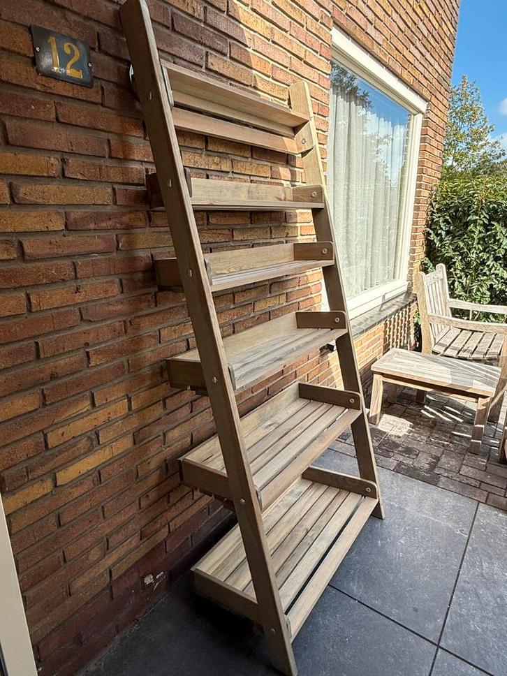 Ladderrek / Boekenkast / Wandrek, Huis en Inrichting, Kasten | Boekenkasten, Zo goed als nieuw, 50 tot 100 cm, 150 tot 200 cm