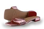 Jan Jansen slippers roze metallic leer maat 41 NIEUW, Kleding | Dames, Schoenen, Slippers, Verzenden, Nieuw, Jan Jansen