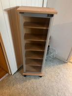 Mooie opberg vitrinekast, Ophalen, 75 tot 150 discs, Zo goed als nieuw, Hout