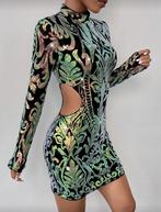 Glitter design jurk designer hm zara balmain xs s m l 34 36, Verzenden, Nieuw, Maat 34 (XS) of kleiner, Zwart