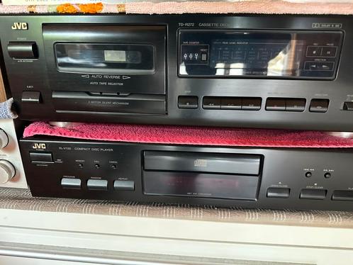 JVC TD-R272 Cassettedeck +cd-spelers xl-v120, Audio, Tv en Foto, Cassettedecks, Enkel, JVC, Auto-reverse, Ophalen of Verzenden