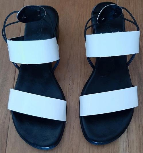 NR Rapisardi Firenze - sandalen, maat 38, Kleding | Dames, Schoenen, Zo goed als nieuw, Instappers, Wit, Ophalen of Verzenden