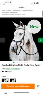 Te koop: Rambo micklem multi bridle 2 full zwart nieuw, Dieren en Toebehoren, Ophalen of Verzenden, Nieuw