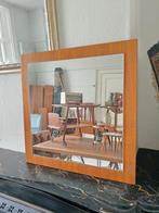 Vintage teakhouten spiegel, Devintagerie@gmail.com, Hoofdstraat 70 terborg, Vierkant, Ophalen of Verzenden