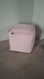 Zachtroze poef voor kinderkamer, 35 x 35 cm, Kinderen en Baby's, Ophalen of Verzenden, Zo goed als nieuw