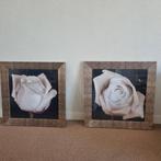 2 schilderijen 80 x 80, Ophalen, Zo goed als nieuw, 75 tot 100 cm, 75 cm of meer