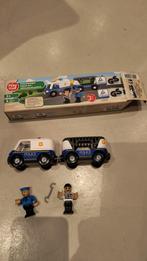 Houten treinbaan hulpdiensten, Kinderen en Baby's, Speelgoed | Houten speelgoed, Ophalen, Zo goed als nieuw