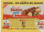 retro reclame 1994 Jamin snoepwinkel Kinder Bueno reep, Verzenden, Overige typen