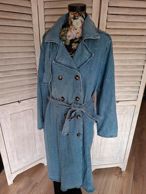Zgan Spijker trenchcoat MS Mode, maat 50/52, Kleding | Dames, Jassen | Zomer, Zo goed als nieuw, Maat 46/48 (XL) of groter, Blauw