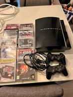Playstation 3 met spellen 2 x controller, Ophalen of Verzenden, Zo goed als nieuw, Slim