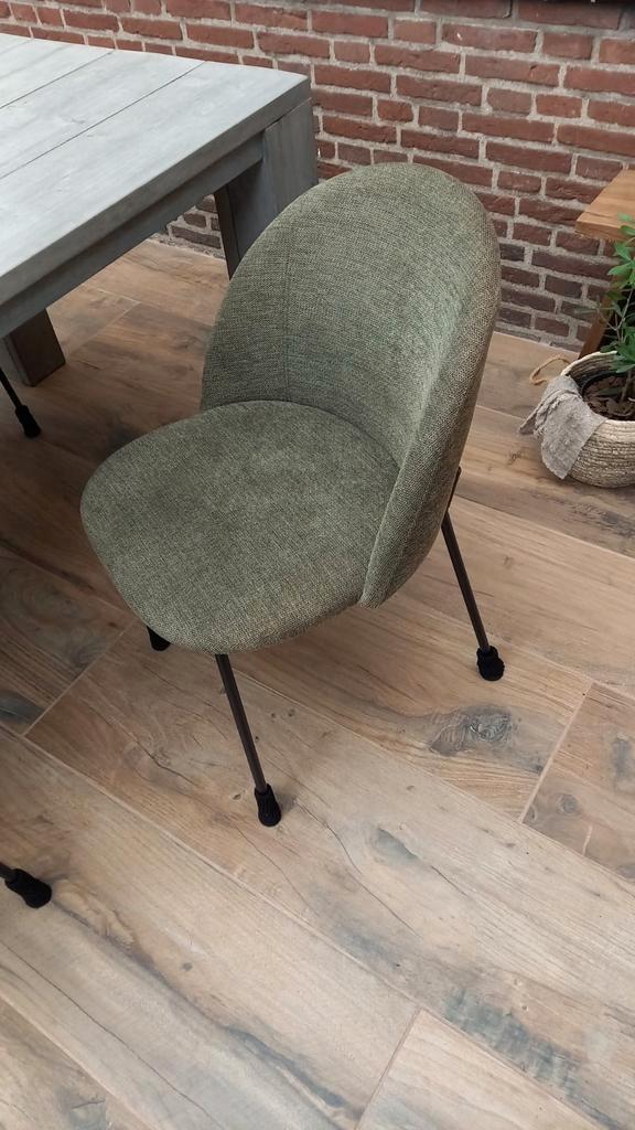 4 Kick Noa Stoelen - Collectie, Huis en Inrichting, Stoelen, Zo goed als nieuw, Vier, Metaal, Stof, Overige kleuren, Ophalen of Verzenden