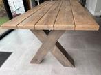 Massief Eiken Eettafel, Huis en Inrichting, Ophalen, Gebruikt, 100 tot 150 cm, Eikenhout