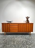 Vintage Midcentury Minimalistisch Dressoir Sideboard, 100 tot 150 cm, Vintage retro dressoir midcentury teak minimalistisch 50 60 70