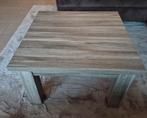 Stone salontafel 67,5 x 67,5 x 42,5 cm kleur grijs-marmer, Ophalen, 50 tot 100 cm, 50 tot 100 cm, Zo goed als nieuw