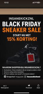Sneaker korting black friday., Tickets en Kaartjes, Evenementen en Festivals, Eén persoon