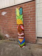 Tiki Totem | Totempaal | Tiki Jungle | 100 cm, Antiek en Kunst, Kunst | Beelden en Houtsnijwerken, Ophalen of Verzenden