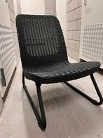 Keter bistroset set tuinstoelen zwart, Ophalen, Zo goed als nieuw, Kunststof