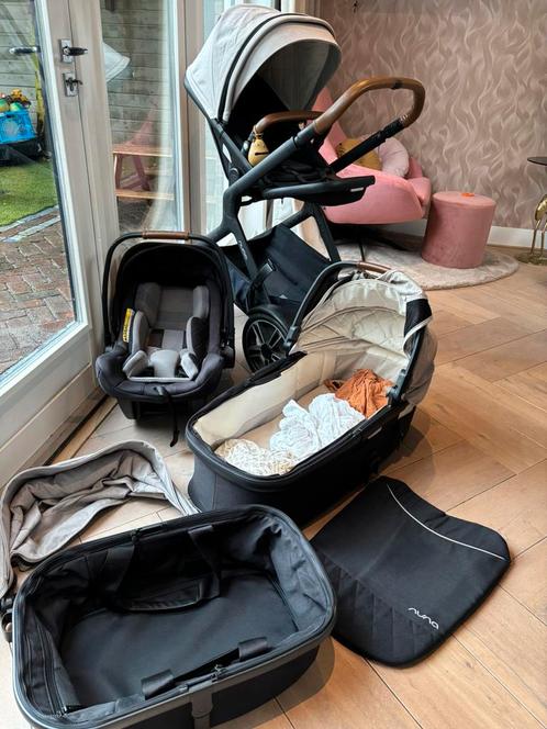 Nuna Demi Grow Timber complete set, Kinderen en Baby's, Kinderwagens en Combinaties, Zo goed als nieuw, Combiwagen, Overige merken