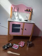 Houten keuken roze incl accessoires, Speelkeuken, Zo goed als nieuw, Hout, Ophalen