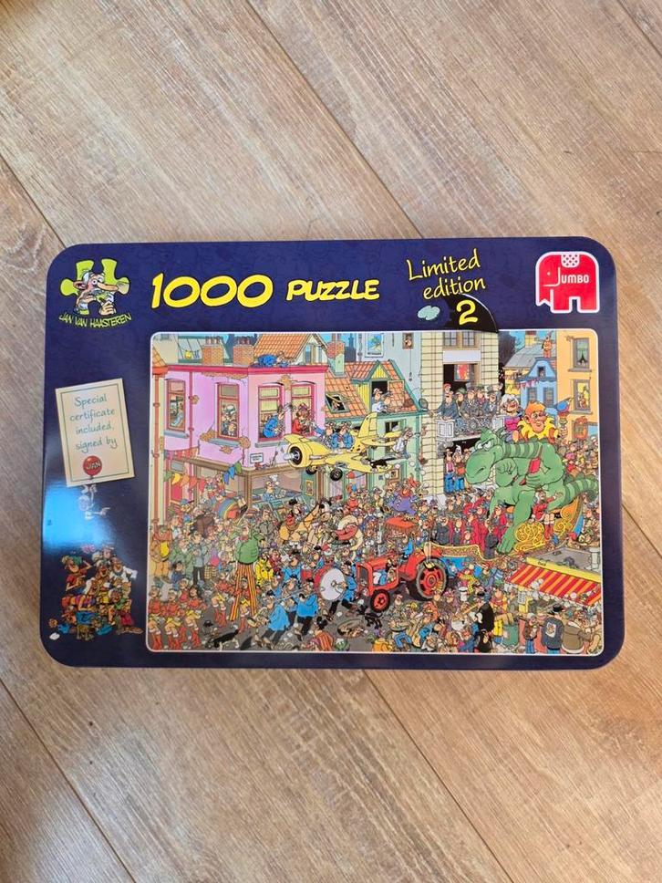 Jan van Haasteren Limited Edition Puzzel 1000 st, Hobby en Vrije tijd, Denksport en Puzzels, Zo goed als nieuw, Legpuzzel, 500 t/m 1500 stukjes