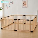 Inklapbare Houten Grondbox – 172x172x61, Kinderen en Baby's, Boxen, Ophalen of Verzenden, Zo goed als nieuw, Vierkant