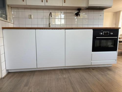 Prachtig mooi recht keukenblok, Huis en Inrichting, Keuken | Complete keukens, Zo goed als nieuw, Enkelwandige keuken, Wit, Hout