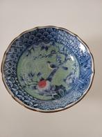Antiek  schaaltje Japans Genshou met vogel op tak, Antiek en Kunst, Antiek | Servies los, Ophalen of Verzenden
