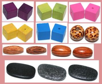 Sieraden maken kralen hout Palmhout, kubus luipaard beschikbaar voor biedingen