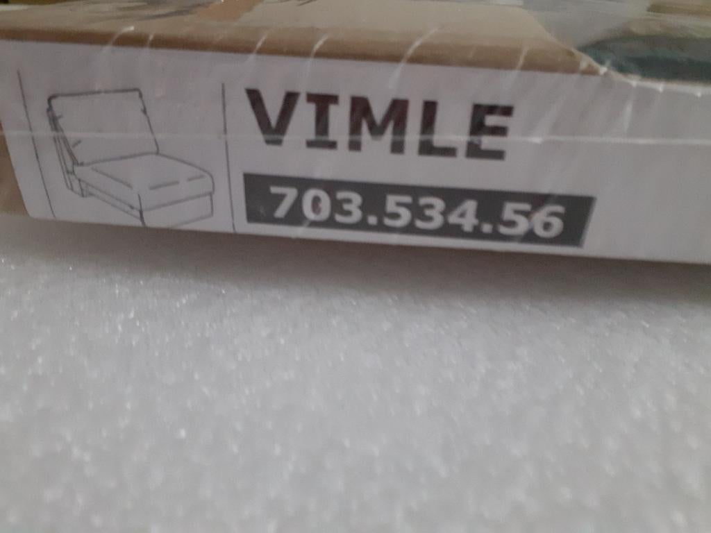 Nieuwe hoes VIMLE 1-ZITS ELEMENT, ORRSTA zwart/blauw ikea, Huis en Inrichting, Banken | Sofa's en Chaises Longues, Nieuw, Eenpersoons