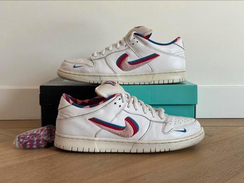 Nike SB Dunk Low x Piet Parra maat 44,5, Kleding | Heren, Schoenen, Zo goed als nieuw, Sneakers of Gympen, Wit, Ophalen