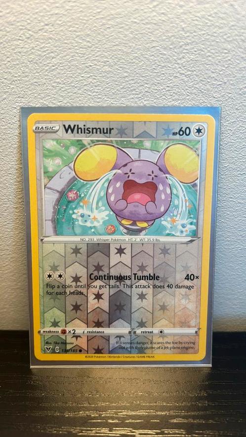 Whismur 135/185 Vivid Voltage reverse holo pokemon kaart, Hobby en Vrije tijd, Verzamelkaartspellen | Pokémon, Nieuw, Boosterbox