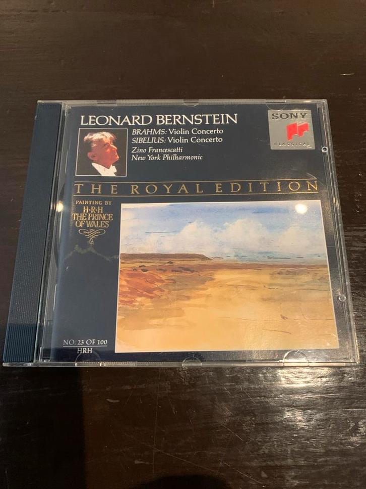 Bernstein - Brahms & Sibelius Vioolconcerten, Cd's en Dvd's, Cd's | Klassiek, Gebruikt, Orkest of Ballet, Romantiek, Ophalen of Verzenden