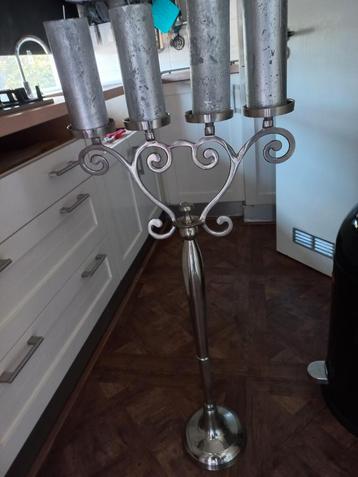 Chromen Kandelaar Z.G.A.N. 94cm beschikbaar voor biedingen