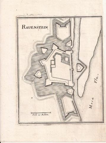 Ravestein Ravenstein vestingkaart Merian 1659 beschikbaar voor biedingen
