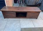 Koloniaal TV meubel 180cm met laden, Ophalen, Gebruikt, 150 tot 200 cm, Teakhout