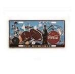 Coca Cola Funny Plate - Play Refreshed - nummer plaat,, Ophalen of Verzenden, 2 euro