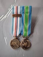 Medaille setje UNIFIL Libanon miniatuur, Ophalen of Verzenden, Landmacht, Nederland, Lintje, Medaille of Wings