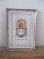 Vintage schilderijtje jaren 50, Antiek en Kunst, Curiosa en Brocante, Verzenden